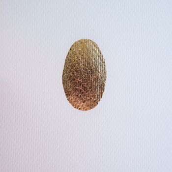 Handmade Golden Egg Gold Leaf Easter Card, 4 of 6