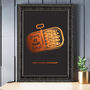 Personalised 22nd Copper Anniversary Sardine Print, thumbnail 1 of 7