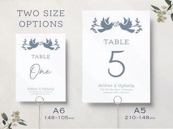 Wedding Table Number Cards, 2 of 4