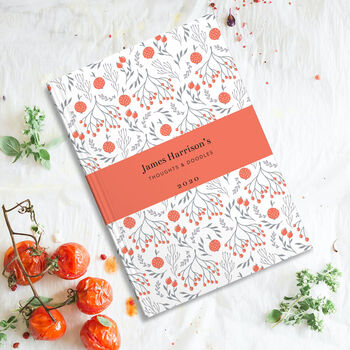 Personalised Bold Flower Notebook, 6 of 10