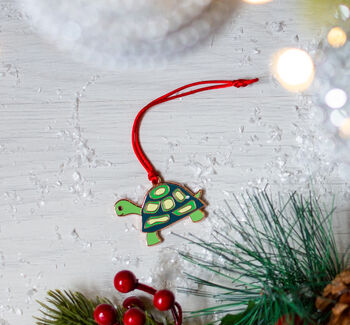 Tortoise Christmas Tree Decoration, 2 of 3