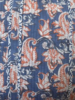 Tote Bag, Beach Bag, Block Print Indian Handbag, Holiday Bag, 9 of 11