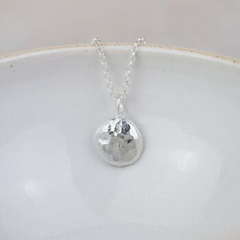Sterling Silver Large Nugget Pendant, 4 of 5
