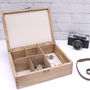 Personalised Wooden Stag Cufflink And Watch Box, thumbnail 3 of 4
