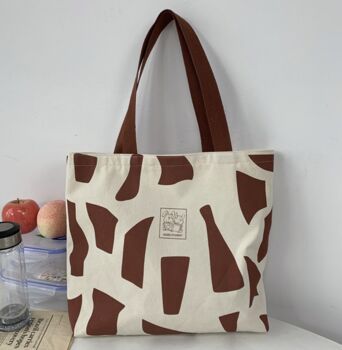 Giraffe Print Over The Shoulder Bag, Large School Bag, 5 of 7
