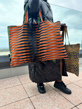 Extra Large African Print Tote Bag | Rere Print, 5 of 6