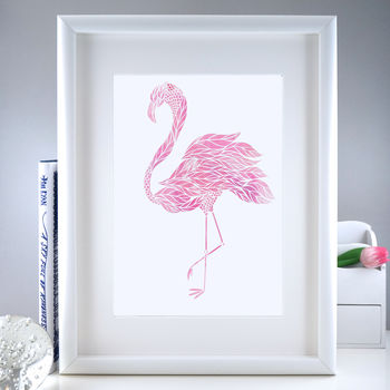 Flamingo Art Print | Housewarming Gift, 2 of 2