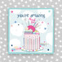 You're Amazing Card Thank You Cake Theme, thumbnail 1 of 2