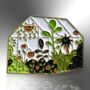 Greenhouse With Plants Enamel Pin Badge, Gifts For Gardeners And Plant Lovers, thumbnail 3 of 8