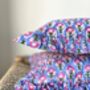 Block Printed Ruffle Cushion, thumbnail 3 of 3