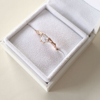 Willow Twig Ring In Nine Carat Gold, 6 of 6