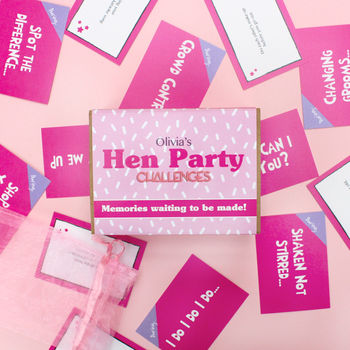 Personalised Hen Party Gift Challenges Game, 2 of 3