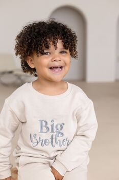 Embroidered Big/Little Sibling Sweatshirts Brother And Sister Available, 4 of 9