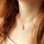 Raw Moonstone Crystal Necklace, thumbnail 2 of 5