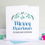 Personalised 'Merry Christmas' Card, thumbnail 1 of 5