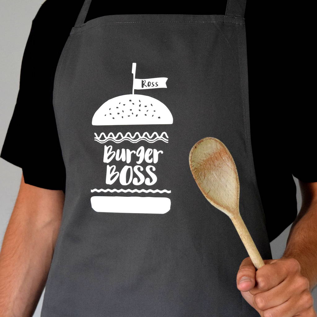 Personalised Burger Boss Apron, 1 of 6