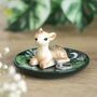 Green Fawn Trinket Dish For Her, thumbnail 1 of 2