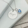 Sterling Silver Engraved Name Necklace, thumbnail 5 of 6