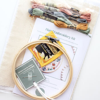 Floral Bloom Hand Embroidery Kit, 2 of 7