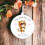Personalised Cute Child Tiger Hearts Decoration Gift, thumbnail 1 of 2