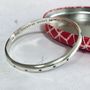 Personalised Hearts Or Stars Heavy Silver Bangle, thumbnail 1 of 6