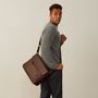 Personalised Leather Laptop Shoulder Bag 'Livorno', thumbnail 1 of 12