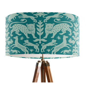 Beasts Turquoise Lampshade, 4 of 4