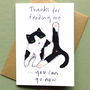 Thank You For Feeding My Cat Card, thumbnail 2 of 2