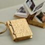 Personalised Family Album Floral Locket Keyring, thumbnail 1 of 11