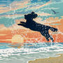 Seaside Cockapoo Or Poodle Print. A Dog Lovers Gift, thumbnail 8 of 12