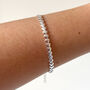 Sterling Silver Interlinked Heart Bracelet, thumbnail 1 of 7
