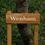 Custom Engraved House Sign With Posts, thumbnail 1 of 12