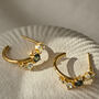 Gold Topaz Gemstone Zaria Earrings, thumbnail 5 of 6