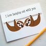 Sloth Friendship Card, thumbnail 1 of 2