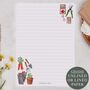 A5 Letter Writing Paper With Gardening Design, thumbnail 1 of 3