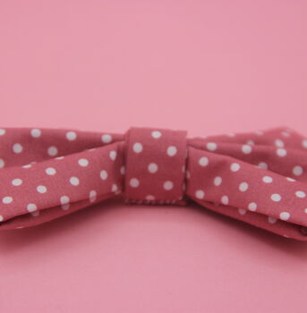 Pink Polkadot Dog Bow Tie, 7 of 9