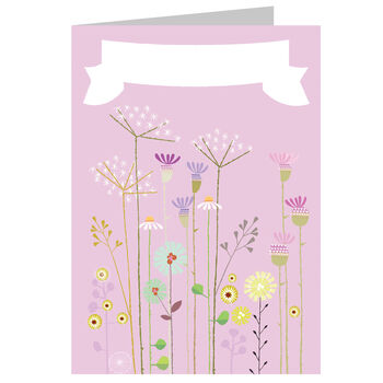 Personalised Thistles And Cow Parsley Card, 2 of 5