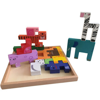 Wooden Animal Stacking And Balancing Puzzle Set, 5 of 11