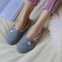 Grey Felt Wool Women's Slippers By Onaie, thumbnail 1 of 3