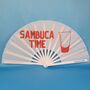 Sambuca Time Giant Bamboo Hand Clack Fan, thumbnail 1 of 2