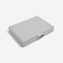 Dove Grey With Mint Classic Jewellery Box Lid, thumbnail 3 of 3
