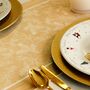 Christmas Table Place Mats Gold Holly Four Pack, thumbnail 2 of 5