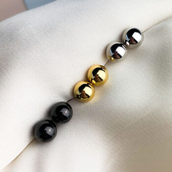 Sterling Silver Simple Ball Stud Earrings, Two Sizes, 6 of 7