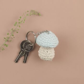 Handcrochet Mushroom Keyring, 4 of 6