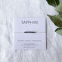 Sapphire Silk Bracelet September Birthstone, thumbnail 5 of 5