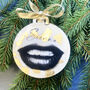 Personalised Lips Bauble, thumbnail 1 of 3