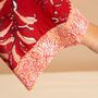 Indian Cotton Red Rubra Print Kimono, thumbnail 3 of 5