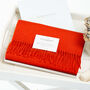 Pure Cashmere Scarf Orange, thumbnail 1 of 8