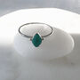 Turquoise Marquise Detail Sterling Silver Ring, thumbnail 3 of 6