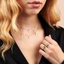 Sterling Silver Real Diamond Choker Necklace, thumbnail 1 of 4